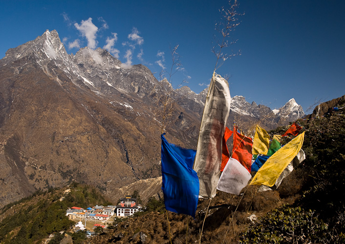 Tengboche Monastery taken from above