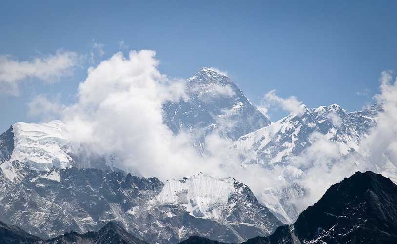 Everest (29,035') taken from Gokyo Ri (17,500')