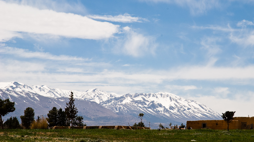 View of the High Atlas Mountains near Erfoud