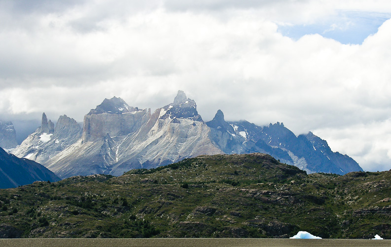 Torres del Paine from Lago Grey, Chile