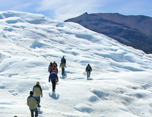 Hiking on Glaciar Moreno, Argentina