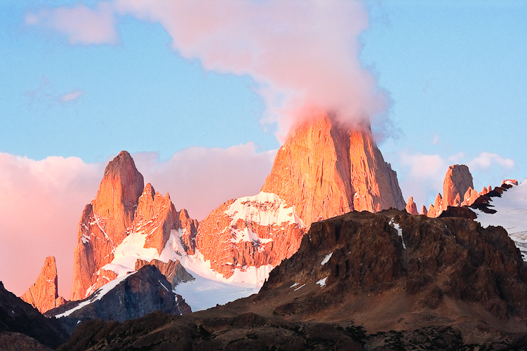 Monte Fitz Roy at sunrise, Argentina